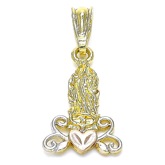 Tri tone Guadalupe medal- MD544