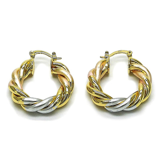 The Trinity Twist Luxe Hoops